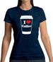 I Love Coffee Womens T-Shirt