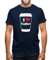 I Love Coffee Mens T-Shirt