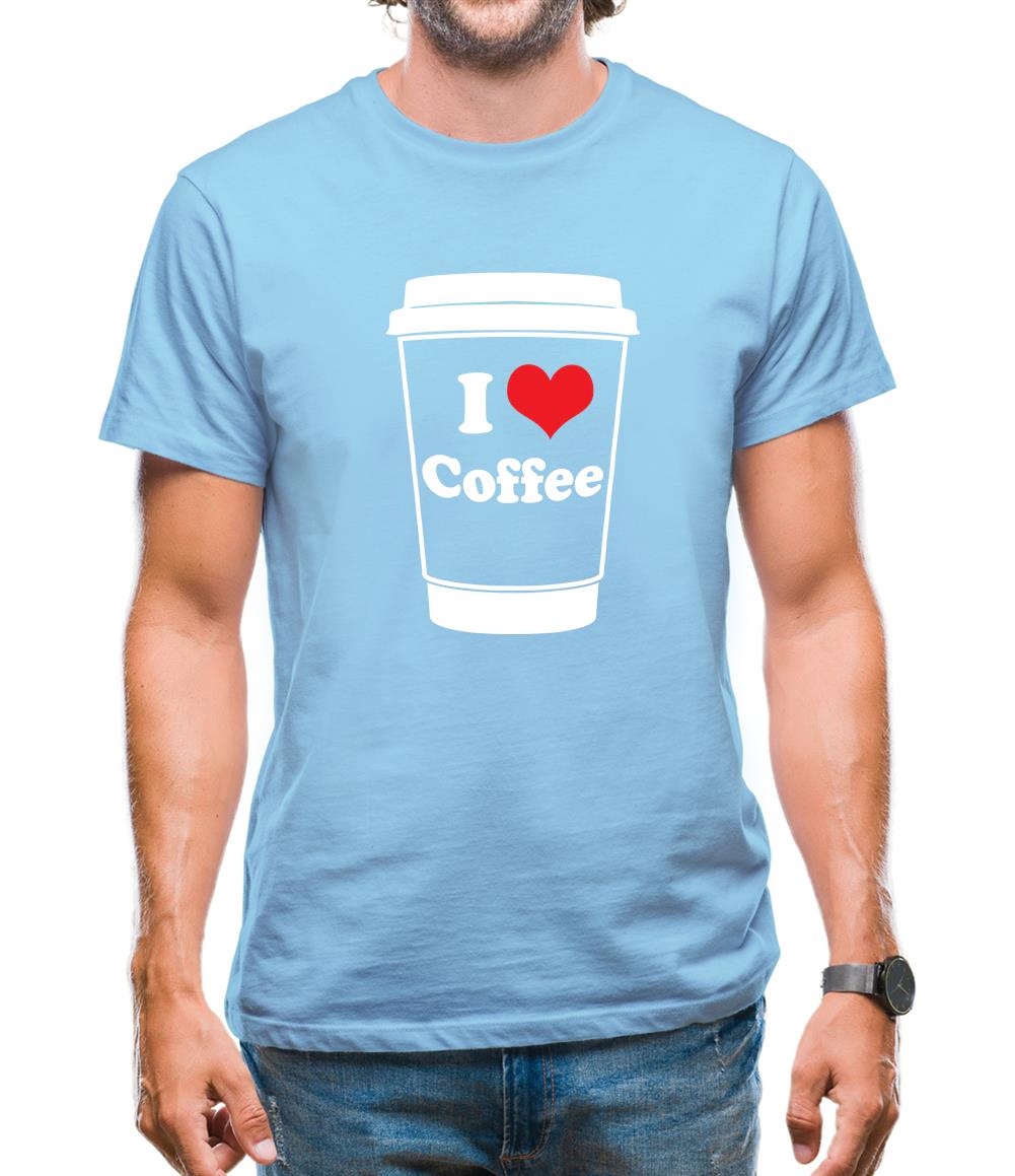 I Love Coffee Mens T-Shirt