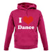 I Love Dance unisex hoodie