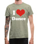 I Love Dance Mens T-Shirt