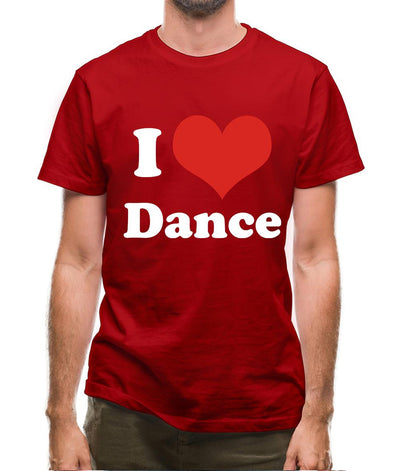 I Love Dance Mens T-Shirt