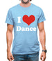 I Love Dance Mens T-Shirt
