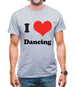 I Love Dancing Mens T-Shirt