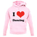 I Love Dancing unisex hoodie