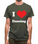 I Love Dancing Mens T-Shirt