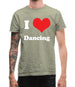 I Love Dancing Mens T-Shirt