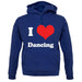 I Love Dancing unisex hoodie