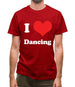I Love Dancing Mens T-Shirt