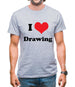 I Love Drawing Mens T-Shirt