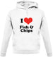 I Love Fish & Chips Unisex Hoodie