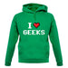 I Love Geeks (Pixels) unisex hoodie