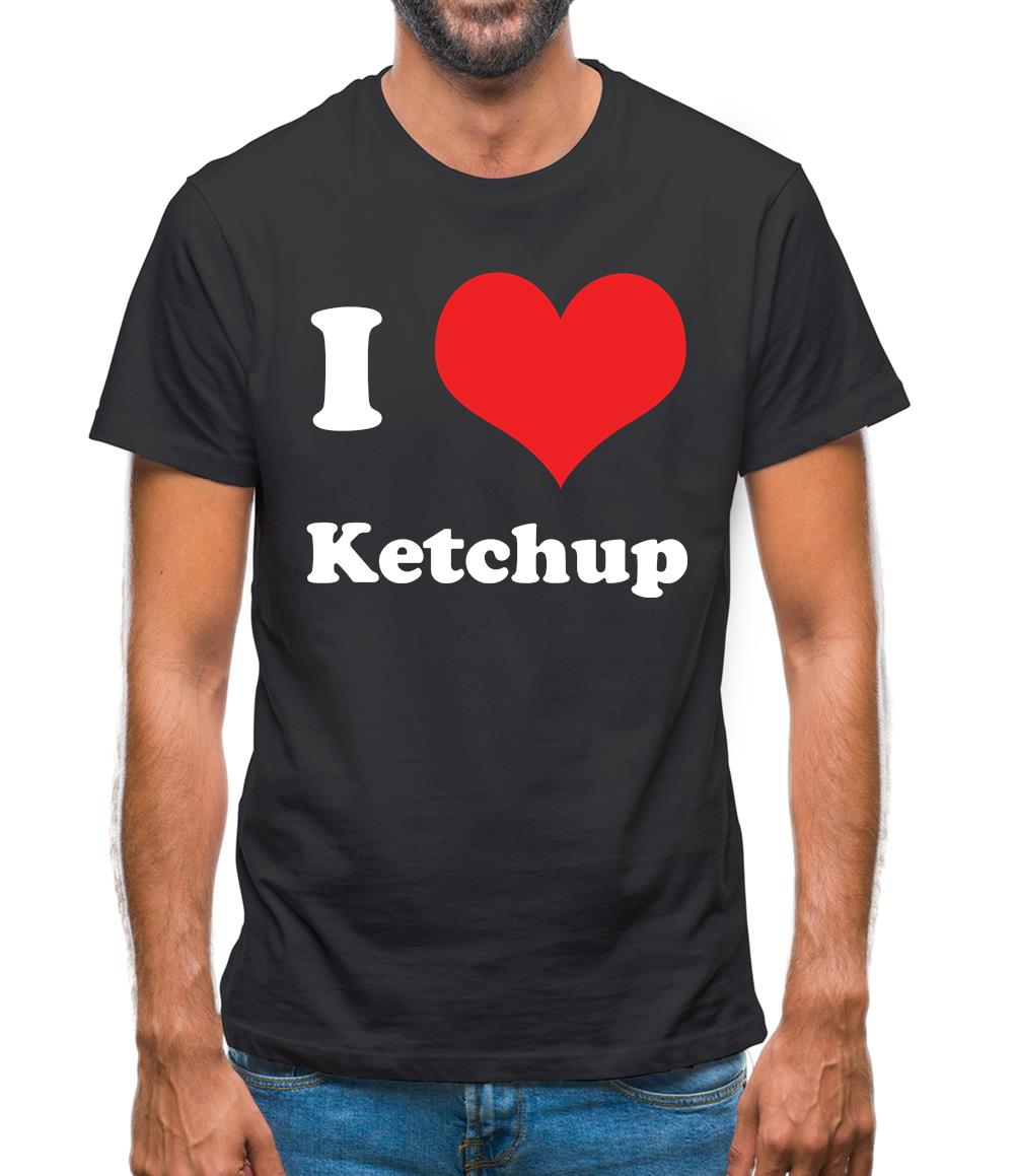 I Love Ketchup Mens T-Shirt