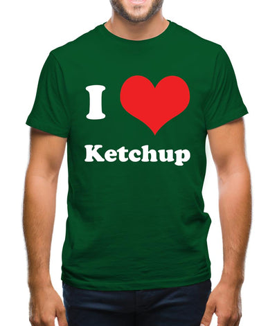 I Love Ketchup Mens T-Shirt