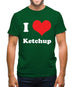 I Love Ketchup Mens T-Shirt
