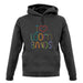 I Love Loom Bands unisex hoodie