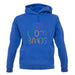 I Love Loom Bands unisex hoodie