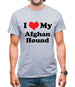 I Love My Afghan Hound Mens T-Shirt