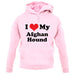 I Love My Afghan Hound unisex hoodie