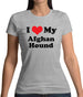 I Love My Afghan Hound Womens T-Shirt