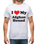 I Love My Afghan Hound Mens T-Shirt