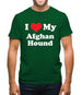 I Love My Afghan Hound Mens T-Shirt