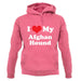 I Love My Afghan Hound unisex hoodie