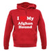 I Love My Afghan Hound unisex hoodie