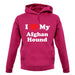 I Love My Afghan Hound unisex hoodie