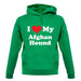 I Love My Afghan Hound unisex hoodie