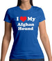 I Love My Afghan Hound Womens T-Shirt