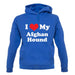 I Love My Afghan Hound unisex hoodie