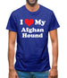 I Love My Afghan Hound Mens T-Shirt