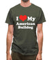 I Love My American Bulldog Mens T-Shirt