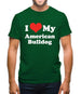 I Love My American Bulldog Mens T-Shirt