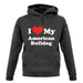 I Love My American Bulldog unisex hoodie