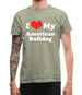 I Love My American Bulldog Mens T-Shirt