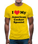 I Love My American Cocker Spaniel Mens T-Shirt