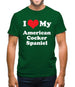 I Love My American Cocker Spaniel Mens T-Shirt