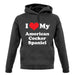 I Love My American Cocker Spaniel unisex hoodie