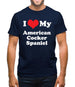 I Love My American Cocker Spaniel Mens T-Shirt