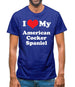 I Love My American Cocker Spaniel Mens T-Shirt