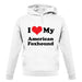 I Love My American Fox Hound unisex hoodie