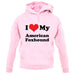 I Love My American Fox Hound unisex hoodie