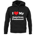 I Love My American Fox Hound unisex hoodie