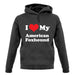 I Love My American Fox Hound unisex hoodie