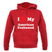 I Love My American Fox Hound unisex hoodie