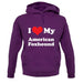 I Love My American Fox Hound unisex hoodie