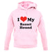 I Love My Basset Hound unisex hoodie