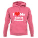 I Love My Basset Hound unisex hoodie